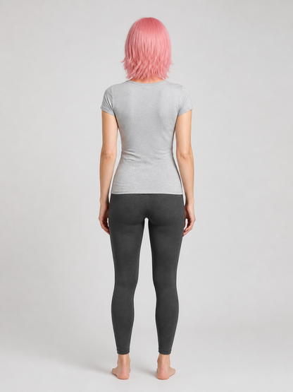 Pink Medium-Length Layered Cosplay Wig back view