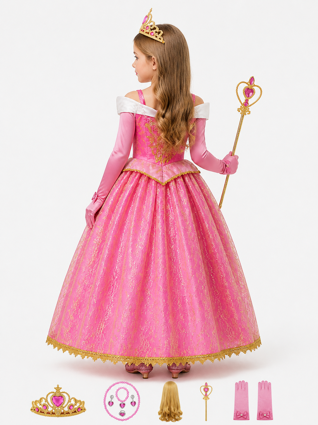 Princess Costume for Halloween and Cosplay back view