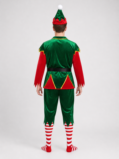 Christmas Elf Costume with Hat and Accessories