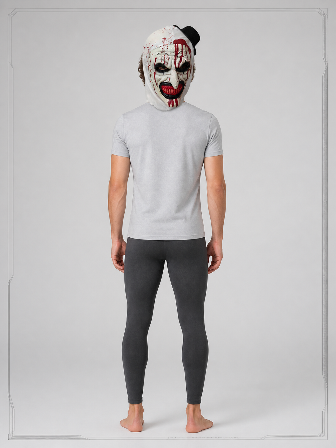 Scary Clown Carnival Mask for Halloween and Cosplay back view