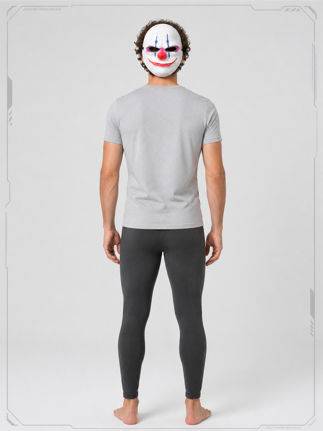 Clown Masquerade Mask for Halloween and Cosplay back view