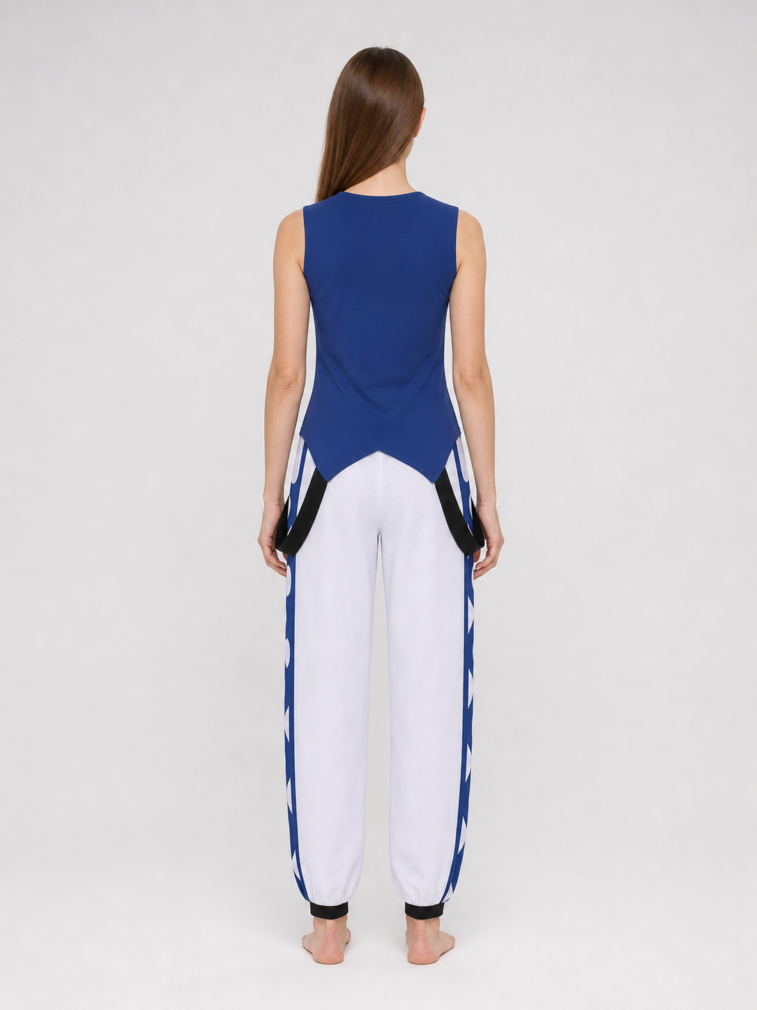 Rimuru Cosplay Costume: Dark Navy Top and Pants
