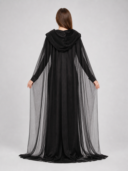 Witch Cosplay Costume with Hood and Cape