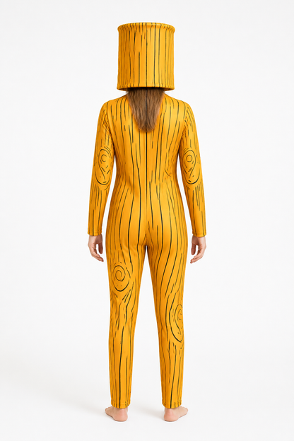 Wooden Man Carnival Costume with Headpiece