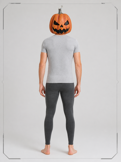 Pumpkin Carnival Mask for Halloween and Cosplay back view