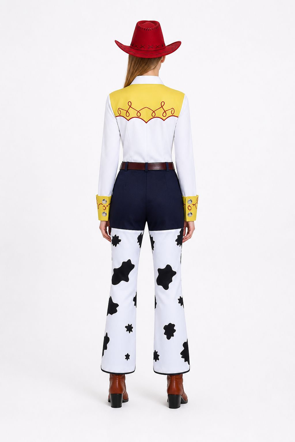 Jessie Cosplay Costume, 4-Piece Set back view