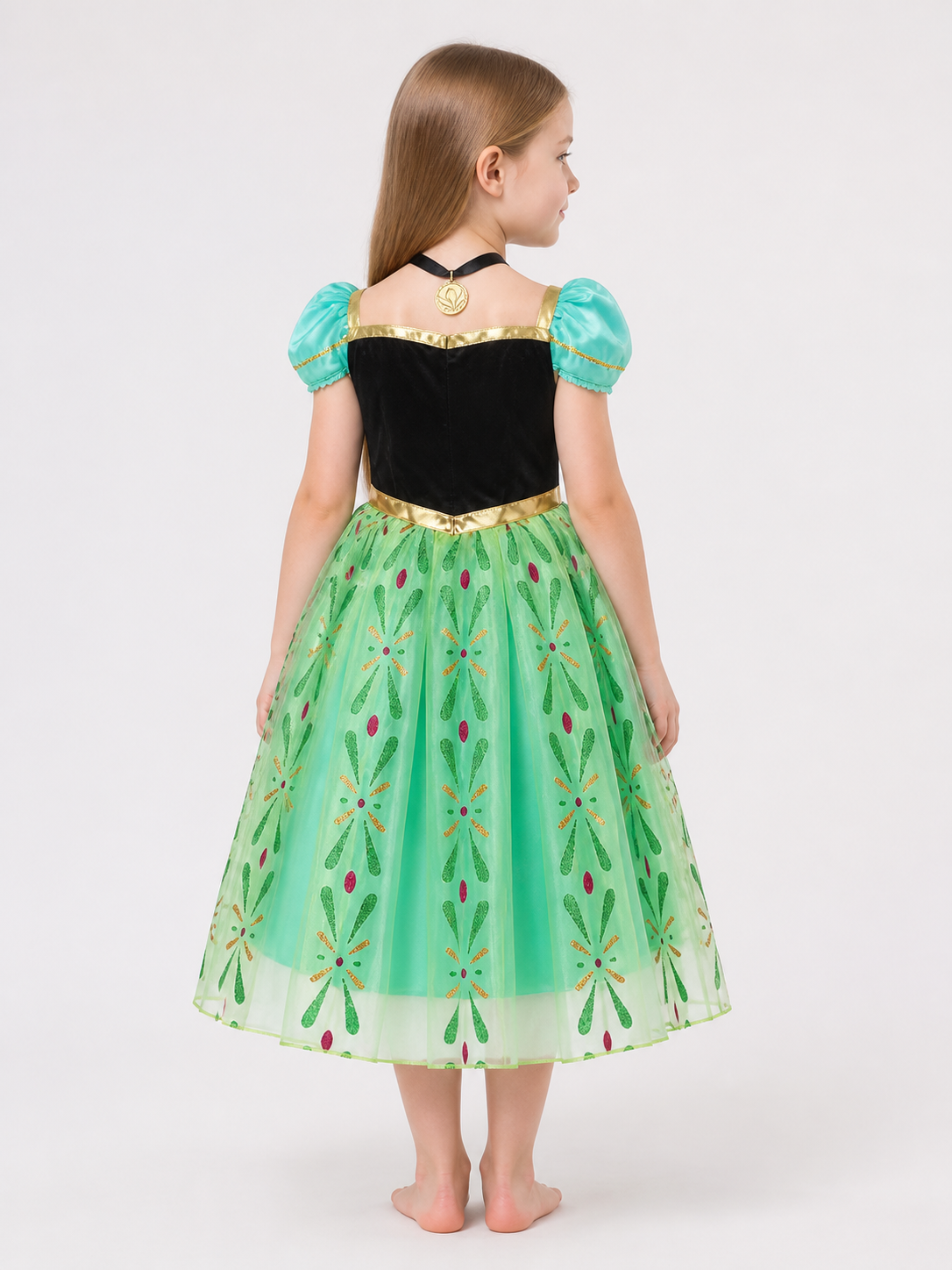 Green Princess Costume Dress for Halloween