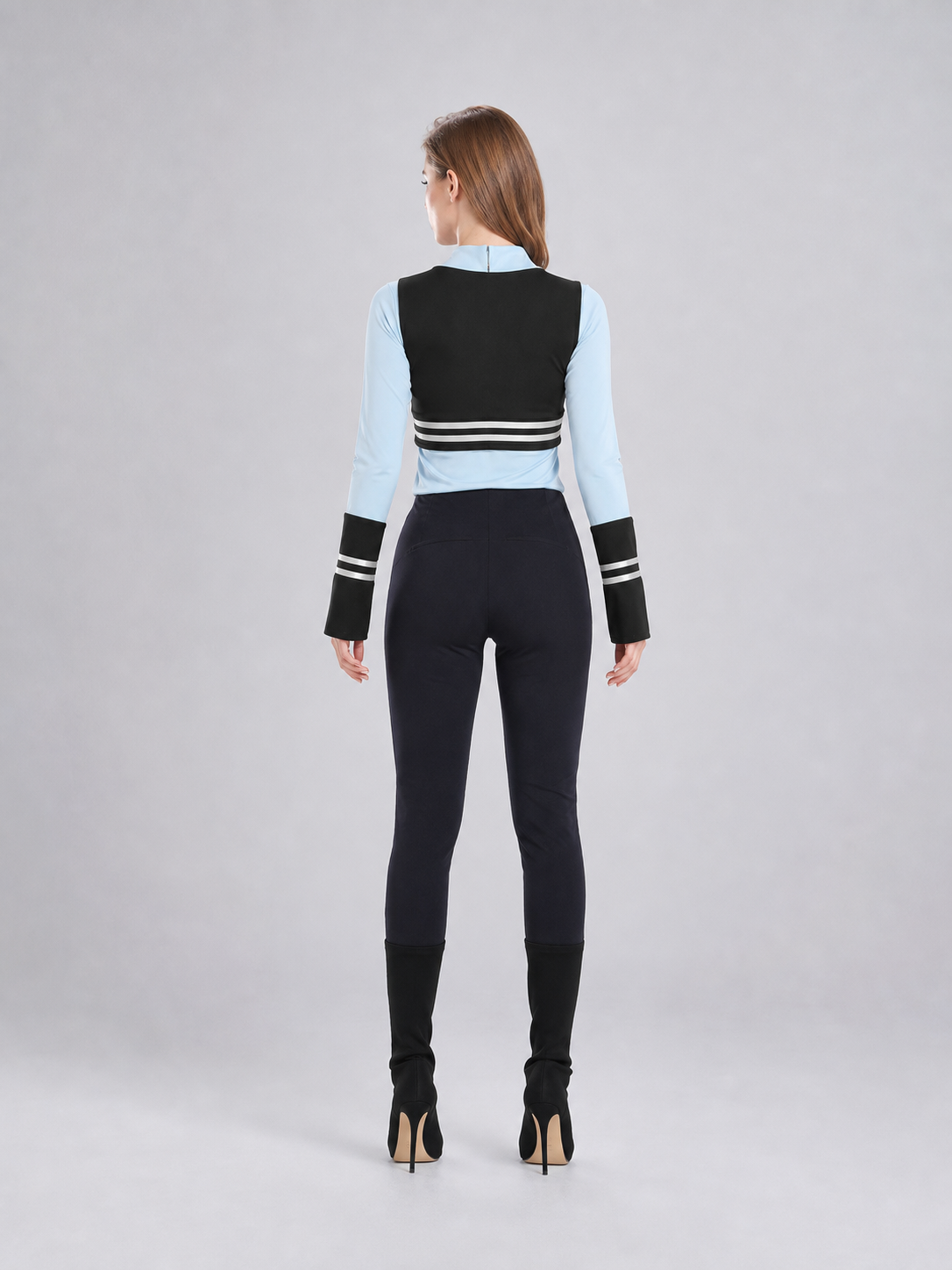 Tactical-Style Police Costume with Bunny Ears back view
