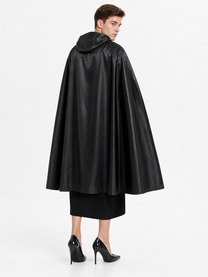 Black Hooded Carnival Cloak for Cosplay