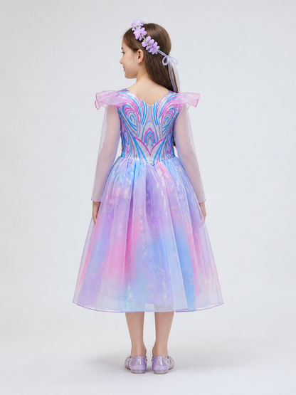Purple Princess Costume for Halloween back view
