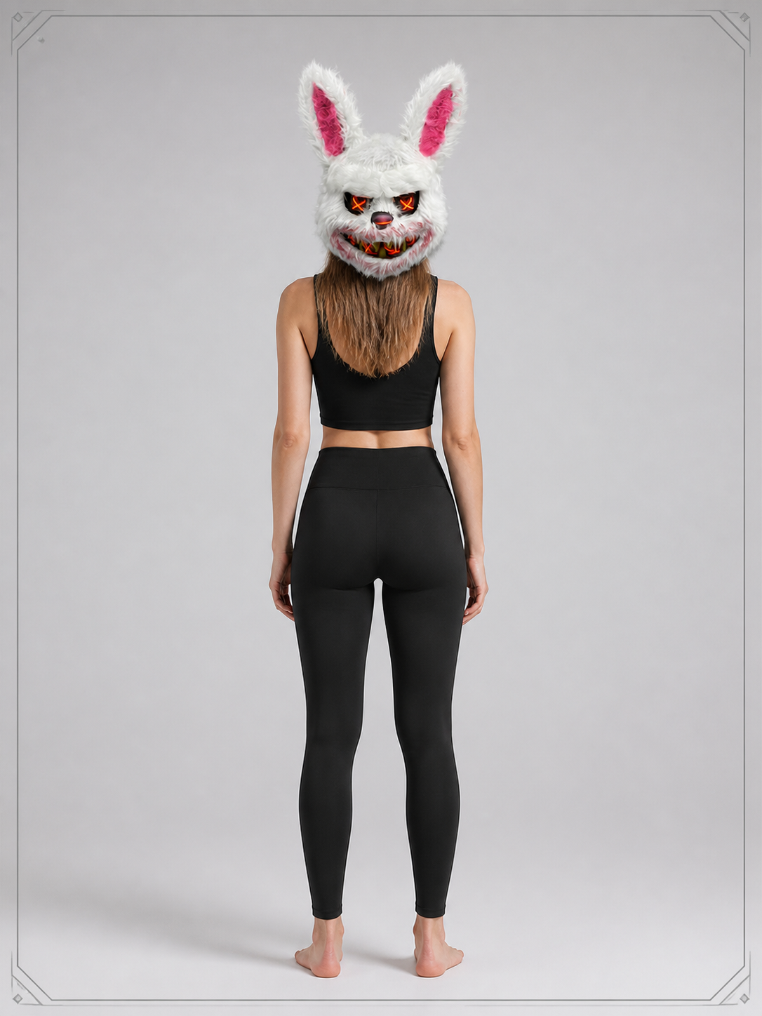 Glowing Carnival Mask for Halloween and Cosplay back view