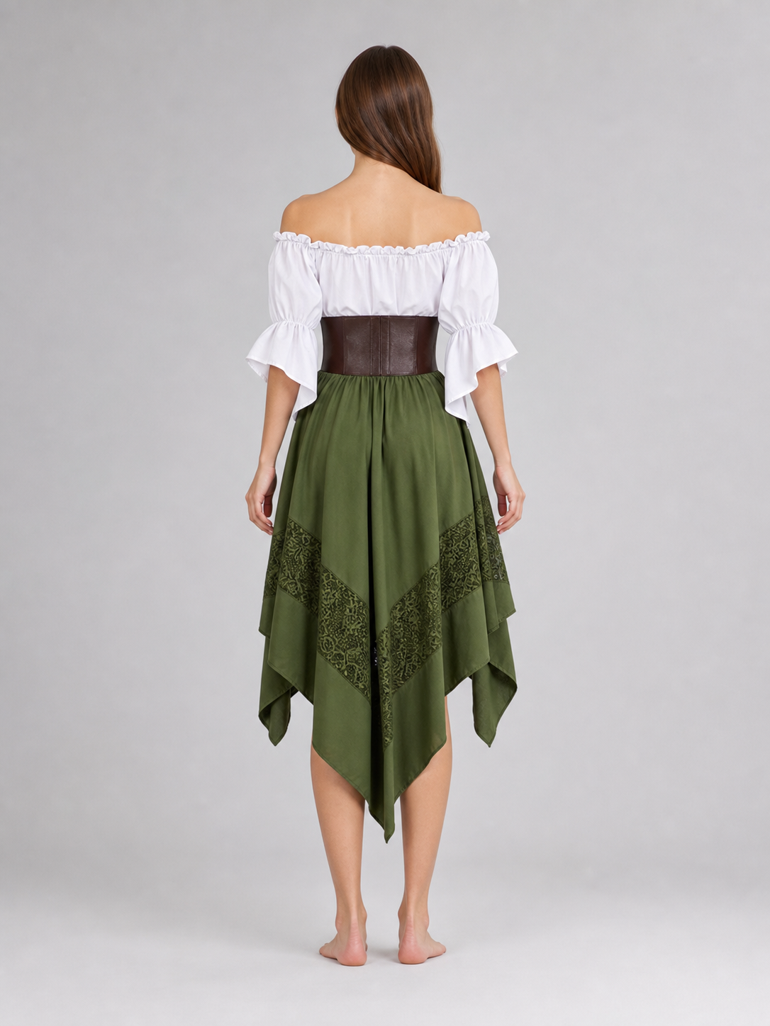 Pirate Costume: Blouse, Corset, and Skirt