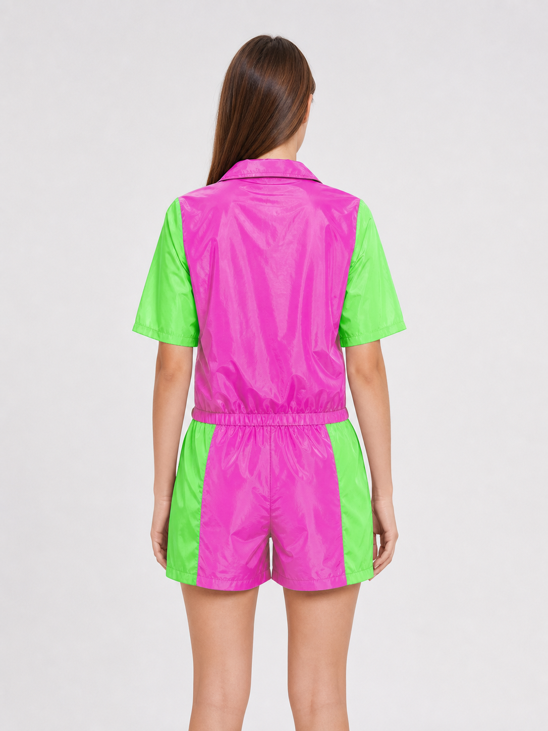 Sports Set with Shorts and Zip-Up Jacket