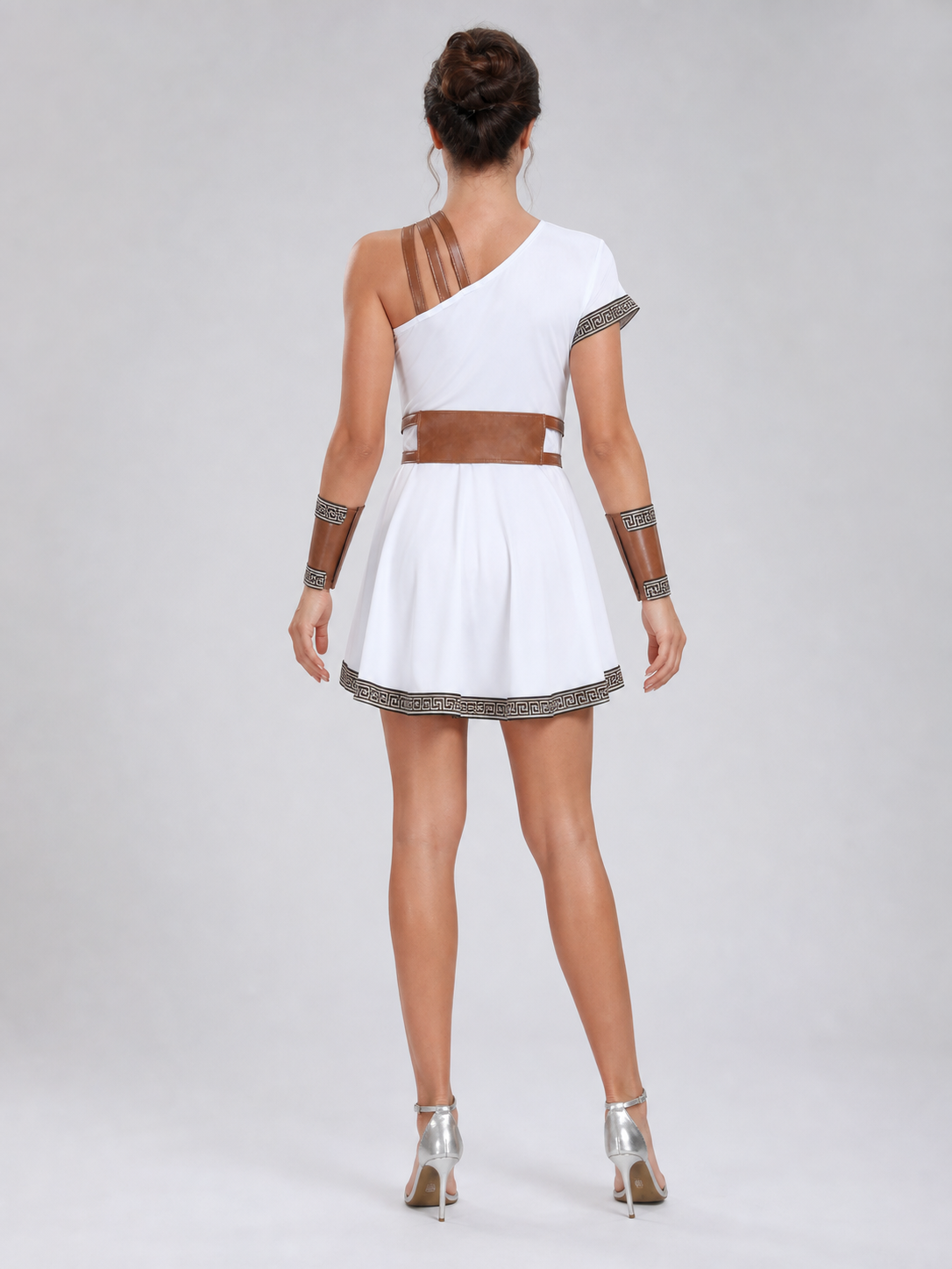 Historical Costume Dress with an Asymmetrical Shoulder