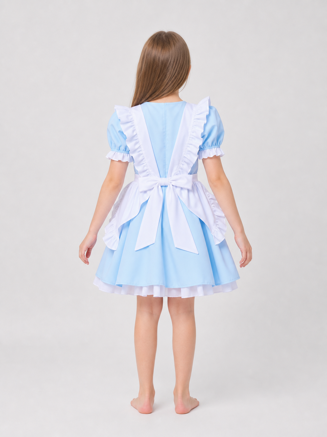 Maid-Style Dress with Apron and Headpiece