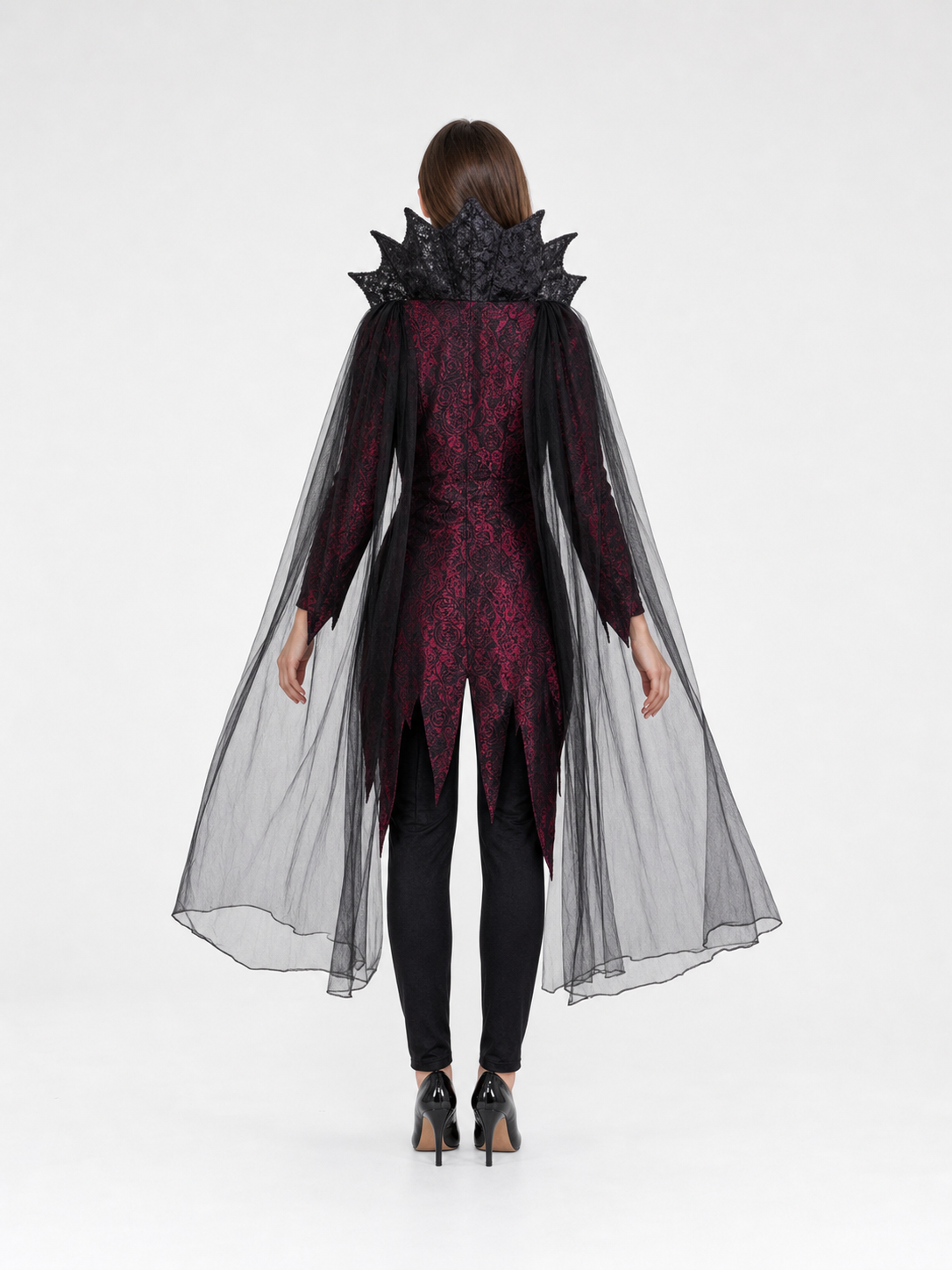 Gothic Vampire Costume with Cape and Pants