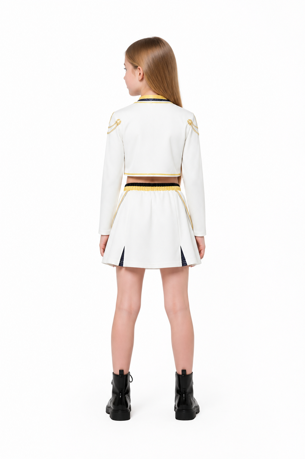 Children’s Stage Costume with Gold Trim back view