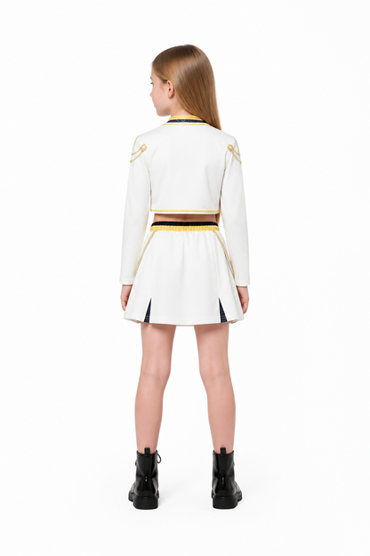 Children’s Stage Costume with Gold Trim back view