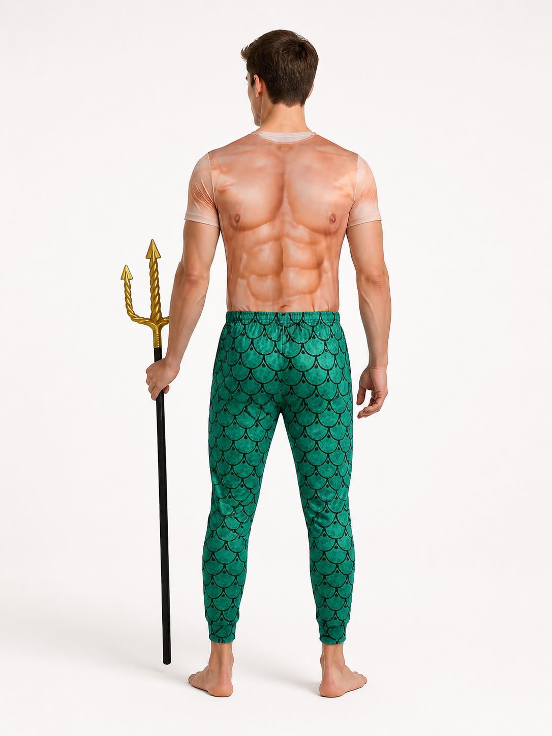 Costume with Crown and Trident XXXL back view