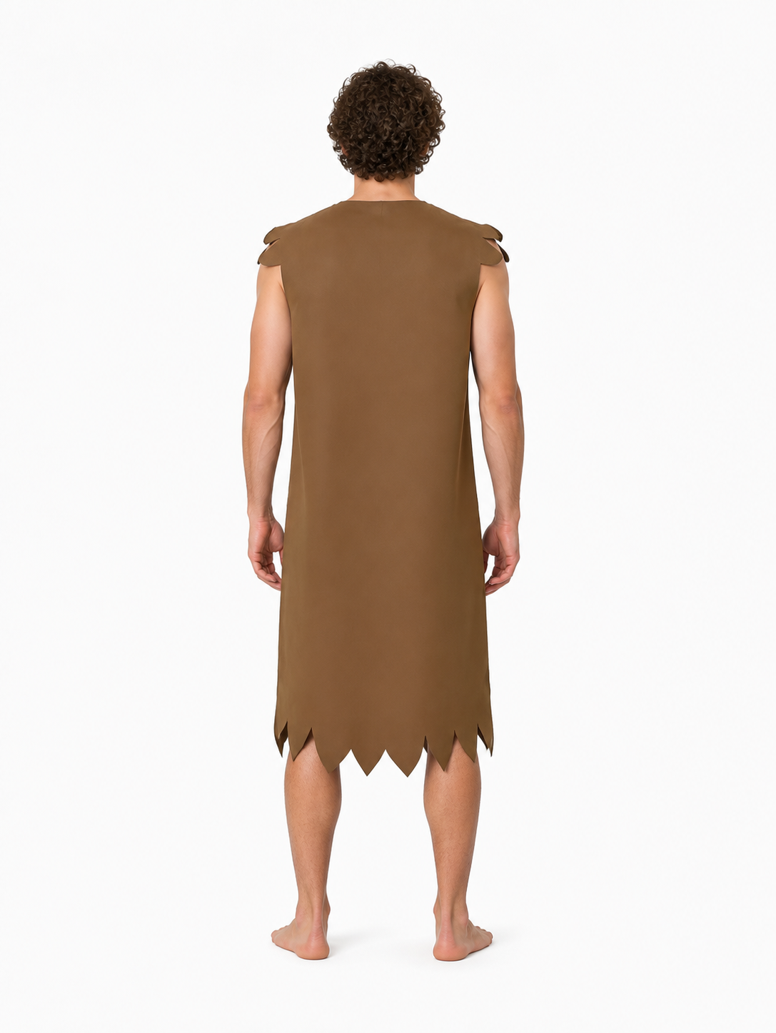 Sleeveless Caveman Costume for Halloween back view