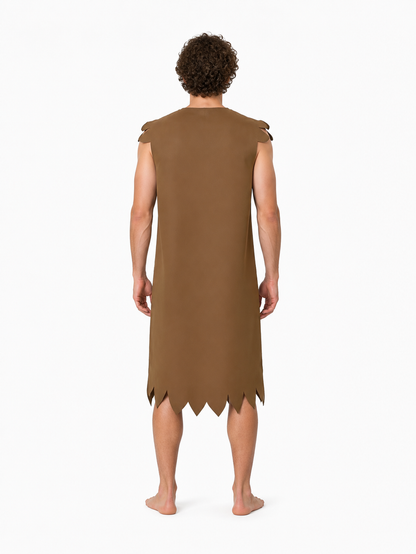 Sleeveless Caveman Costume for Halloween back view