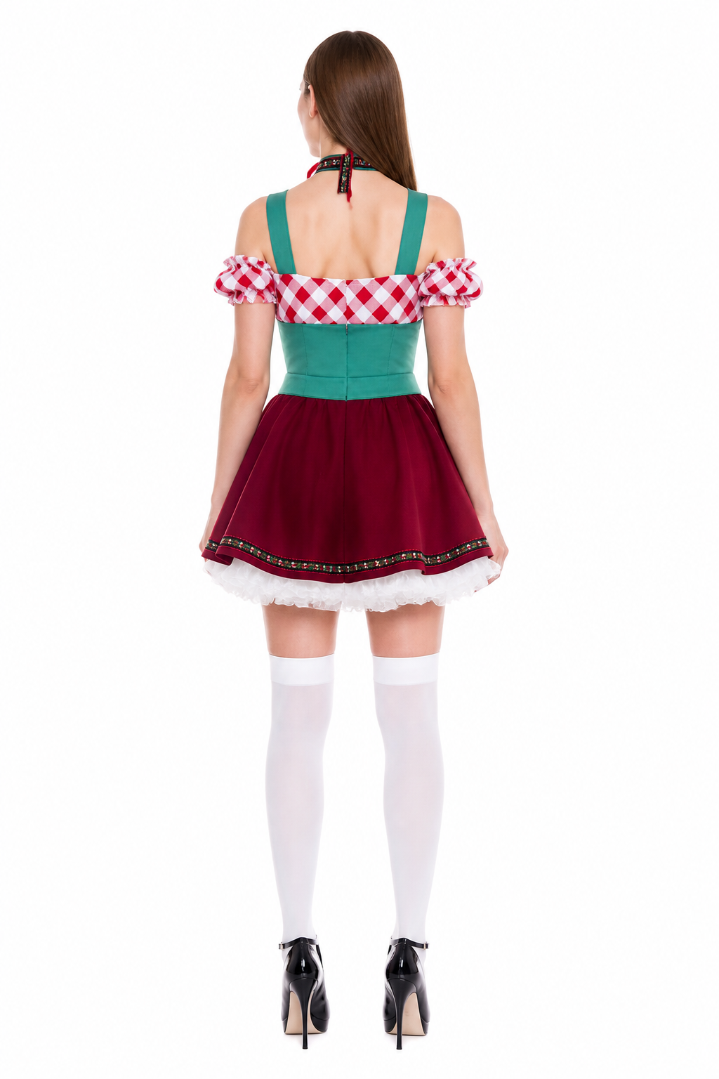 Bavarian-Style Carnival Dress with Lacing