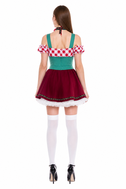 Bavarian-Style Carnival Dress with Lacing