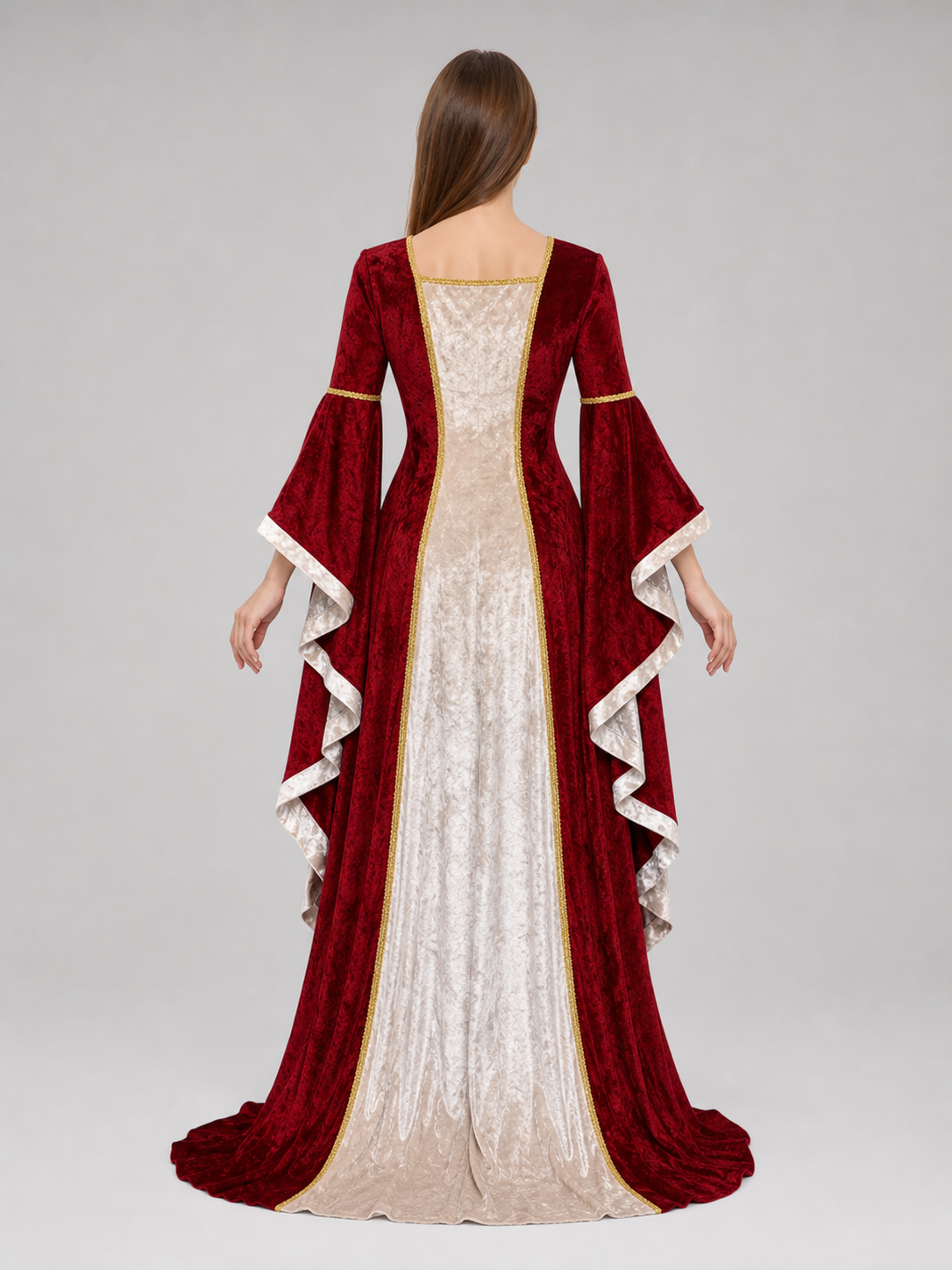 Medieval Renaissance Dress with Sleeves
