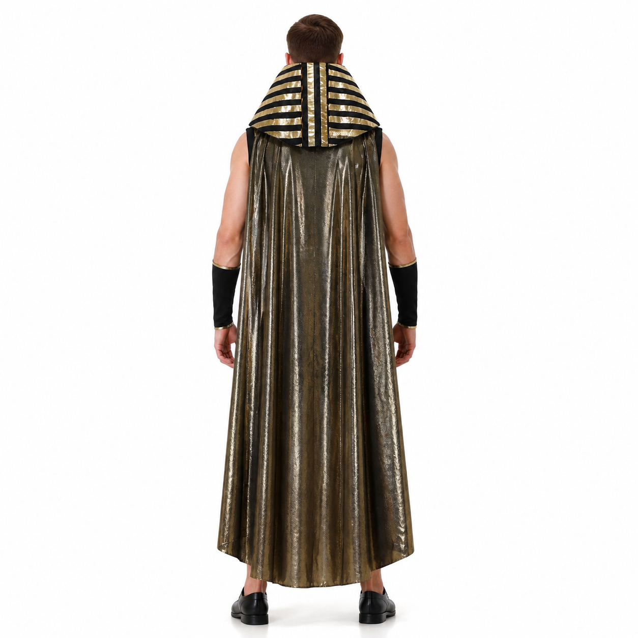 Ancient Egyptian Costume with Headpiece and Cloak