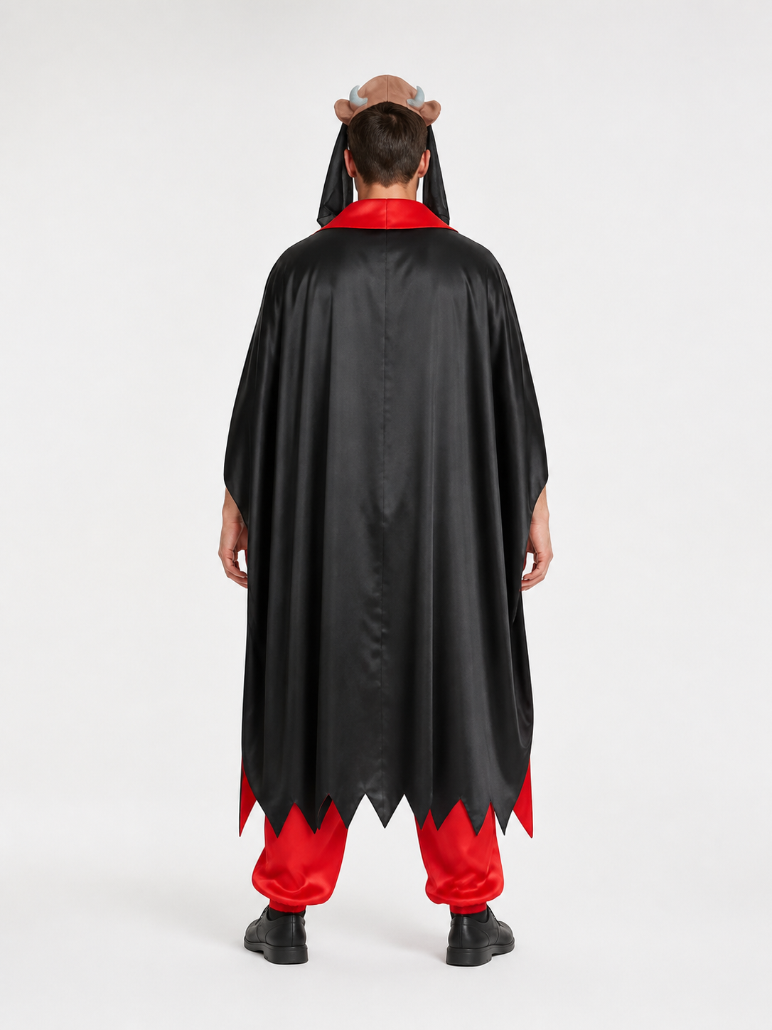 Zombie Costume with Cloak and Mask for Halloween back view