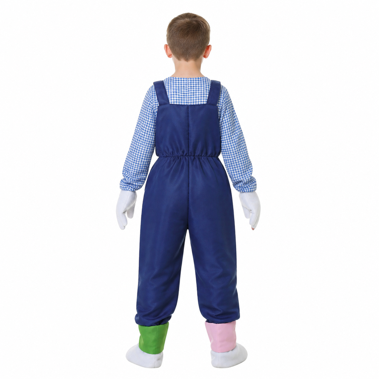 Clown Costume with Rabbit and Butterfly for Easter back view