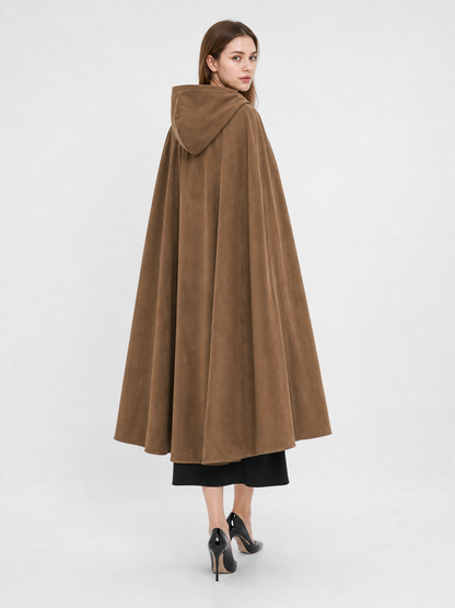 Brown Hooded Costume Cloak