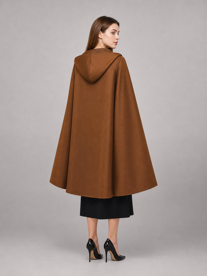 Brown Carnival Cloak with Hood