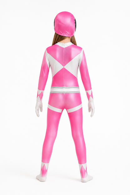 Children’s Superhero Costume with Mask back view