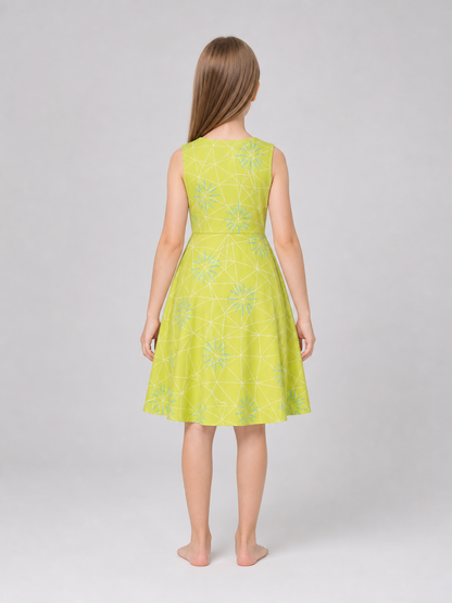 Inside Out 2 Cosplay Dress with Flared Skirt