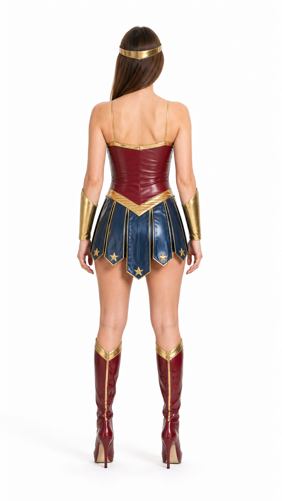Wonder Woman Costume Set for Cosplay back view