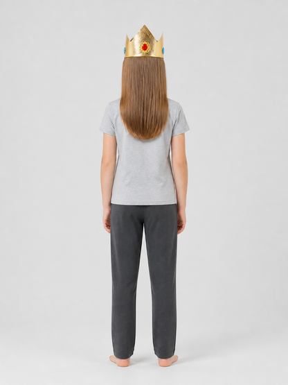 Red, Blue, and Gold Carnival Crown for Halloween back view