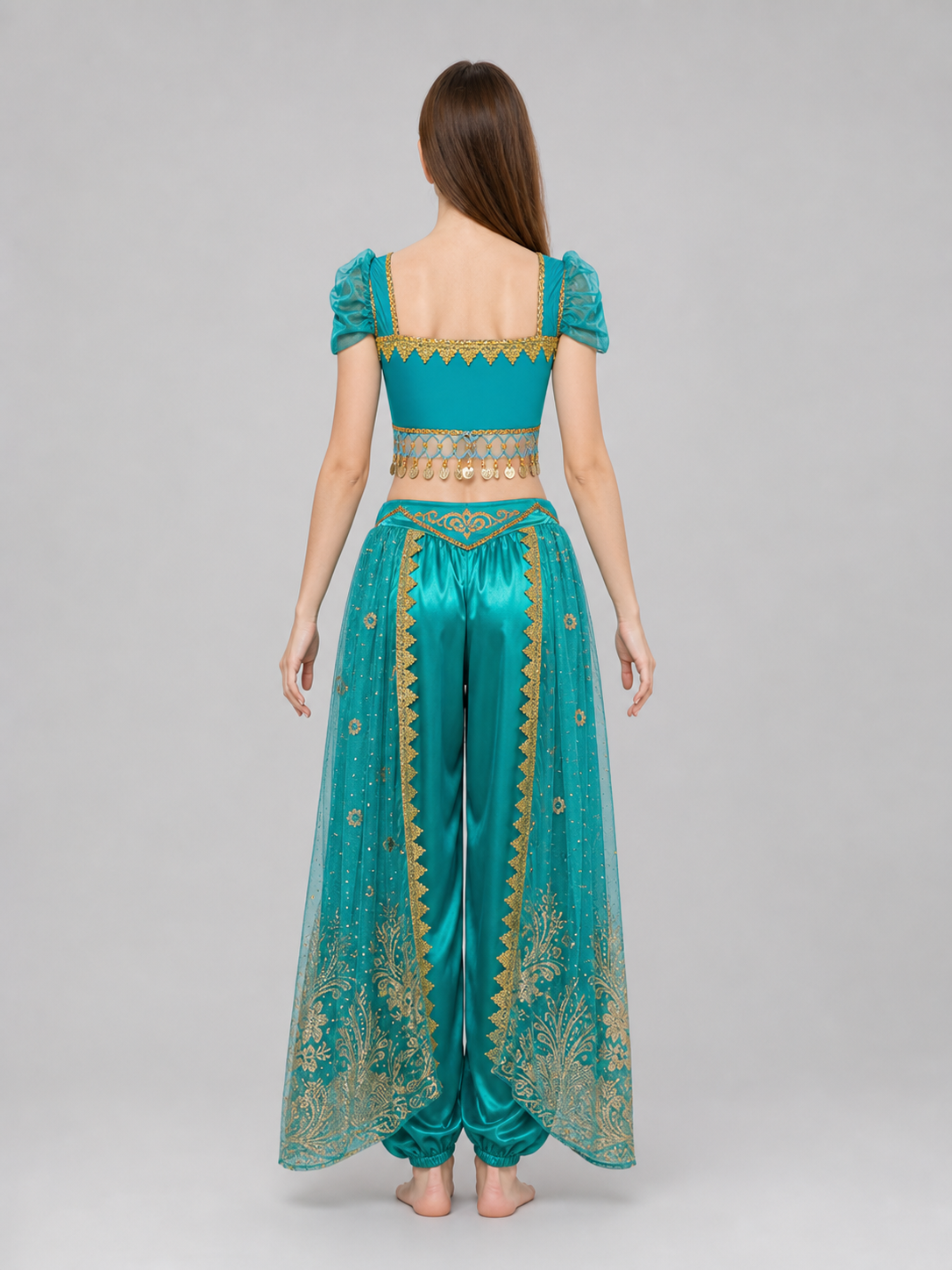 Belly Dance Costume with Veil and Accessories