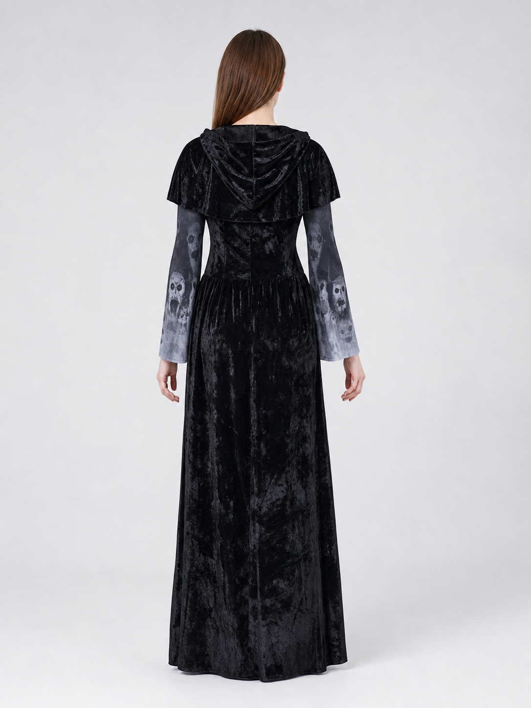 Halloween Gothic Hooded Costume Dress