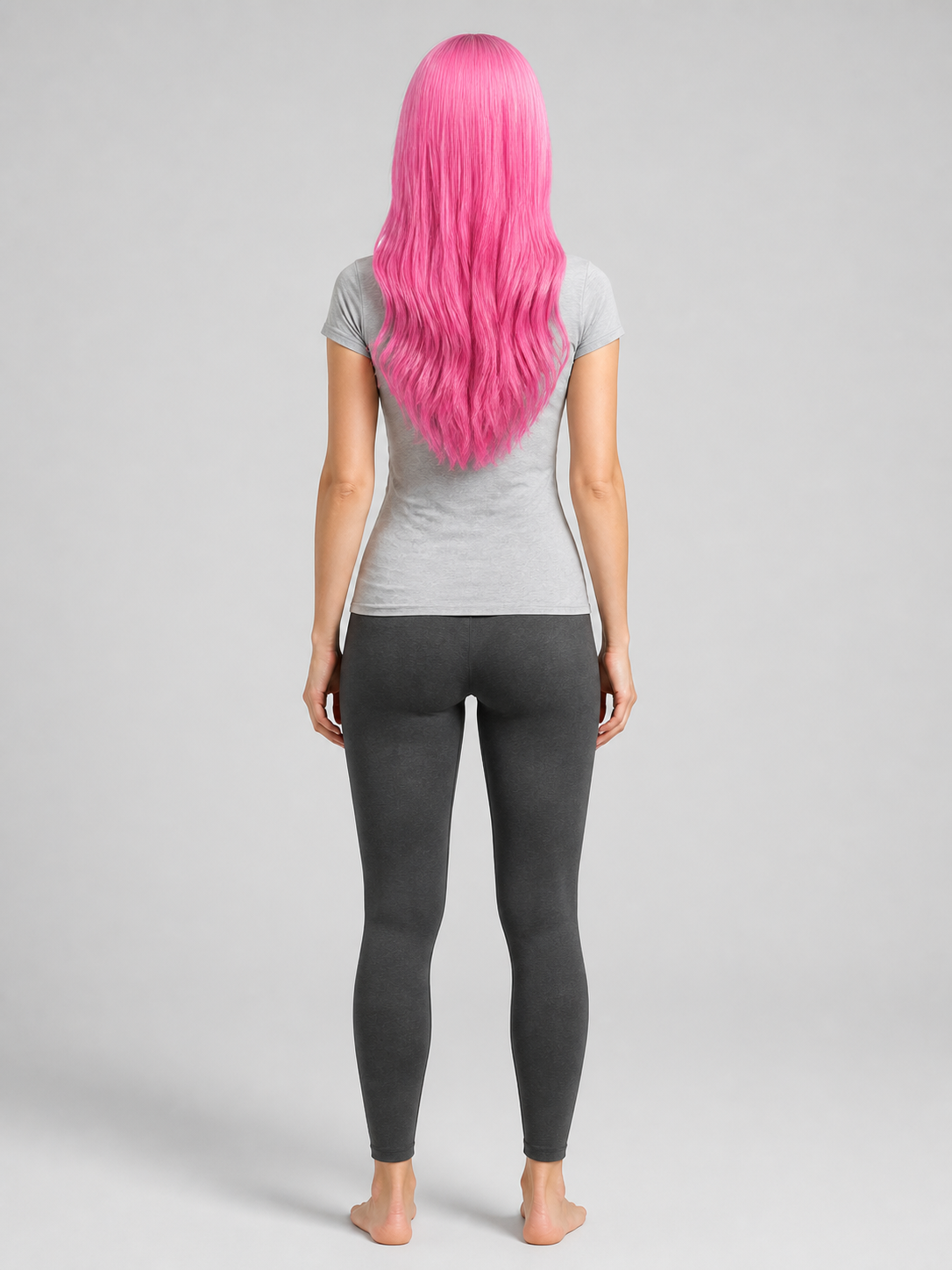 Long Wavy Pink Cosplay Wig