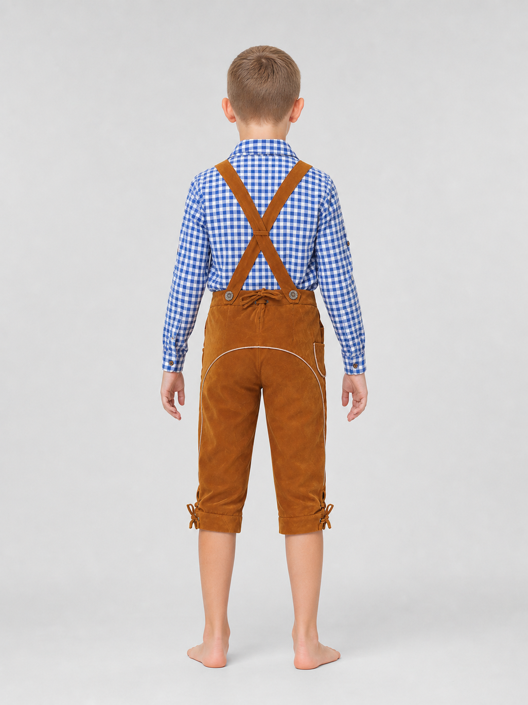 Costume Set with Suspenders, Shirt, and Pants