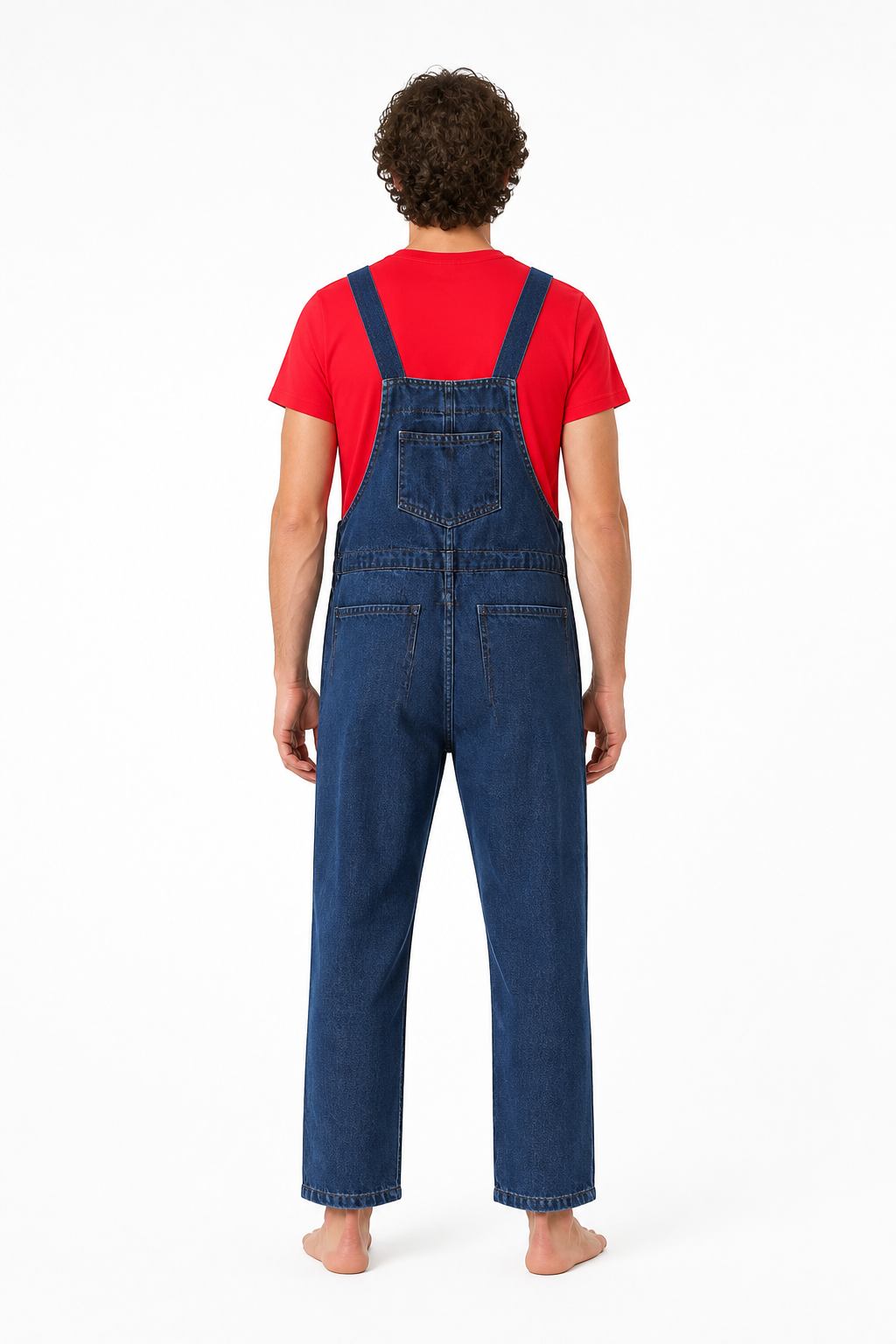 Children’s Set with T-Shirt and Overalls back view