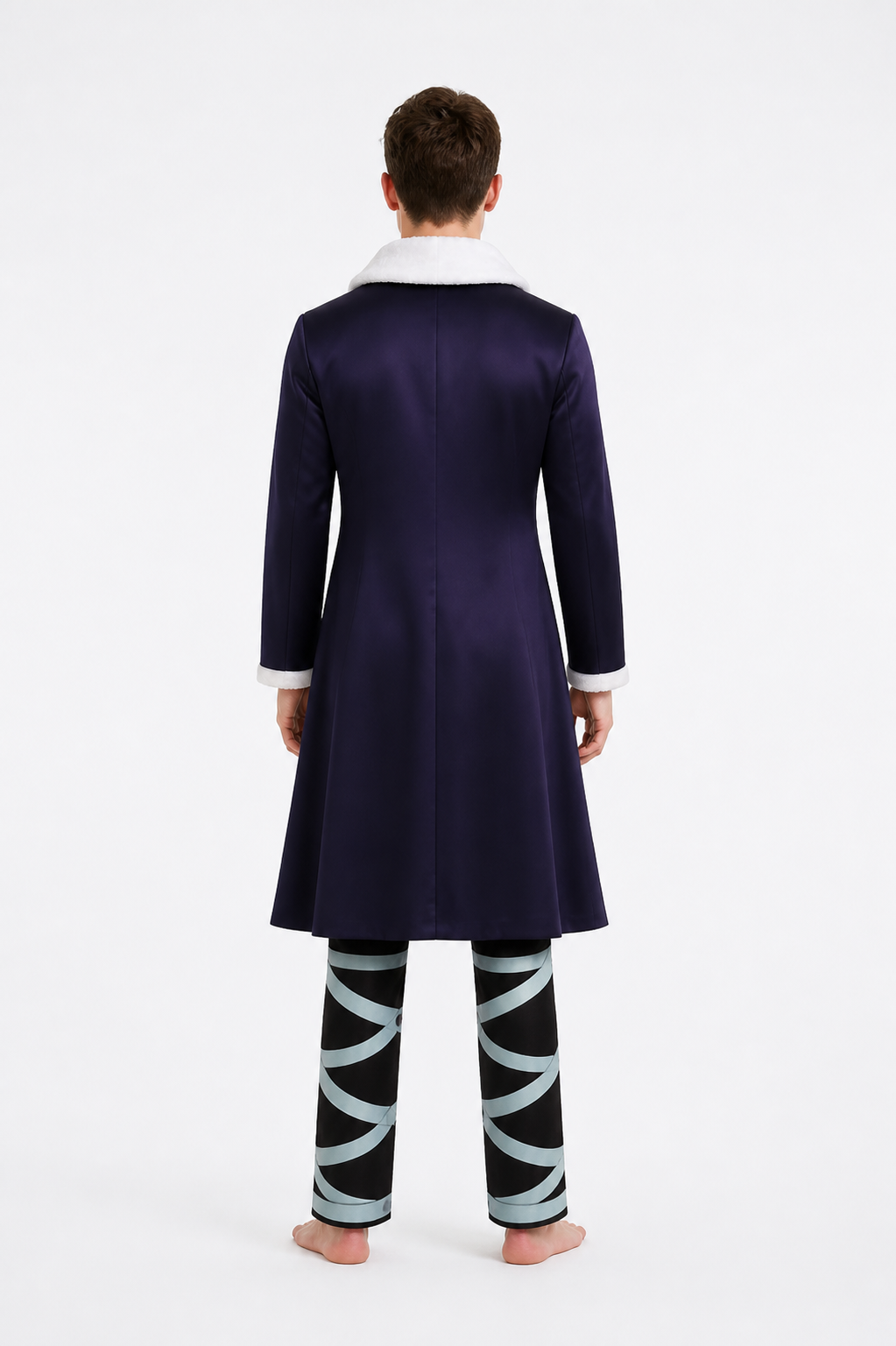 Chrollo Lucifer Cosplay Costume from the Hunter × Hunter Anime back view