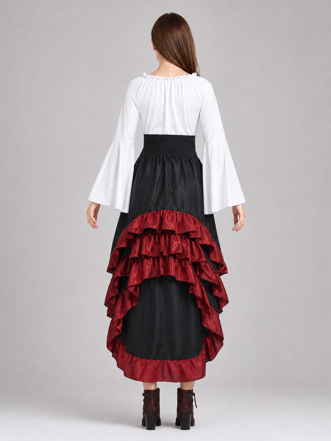 Victorian-style carnival costume with corset