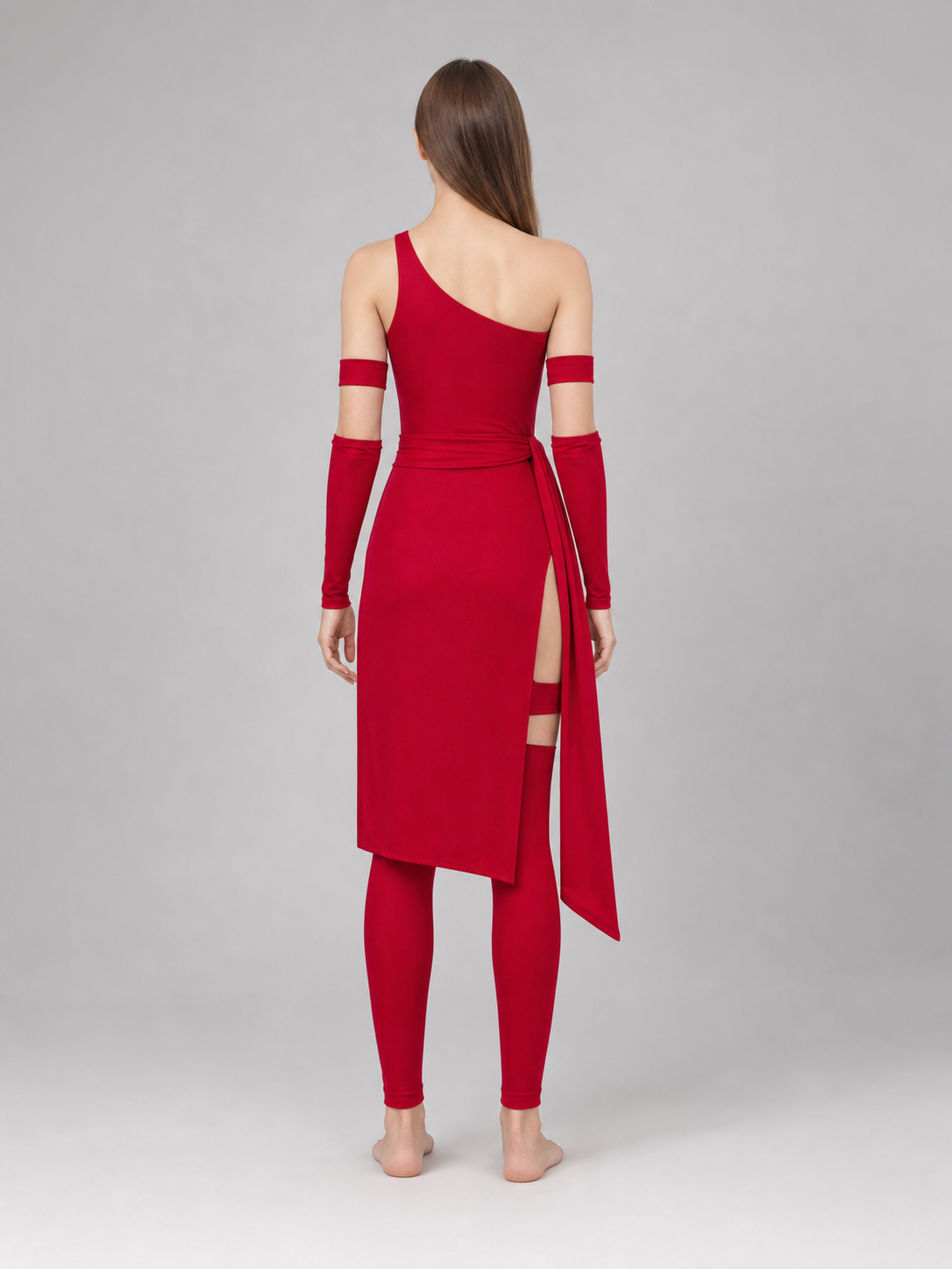Marvel Elektra Red Cosplay Costume with Accessories