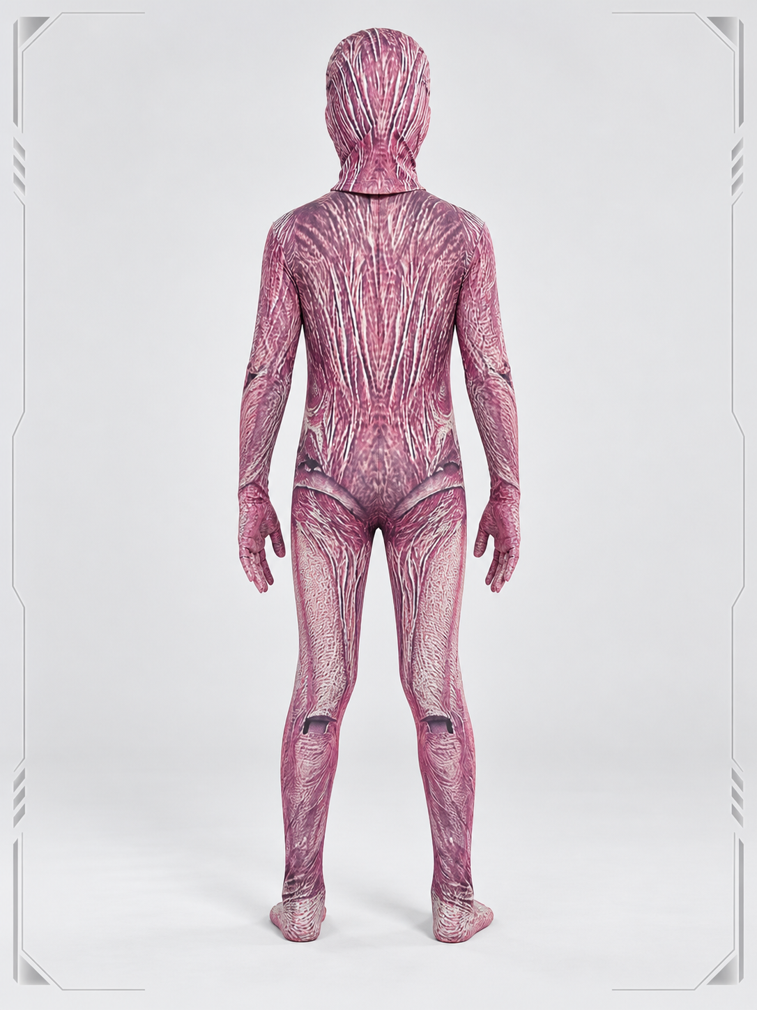 Fitted carnival jumpsuit with muscle print