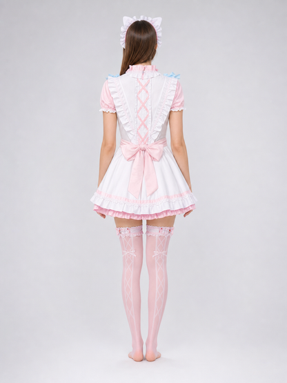 Emma Woods Hello Kitty Cosplay Costume with Accessories