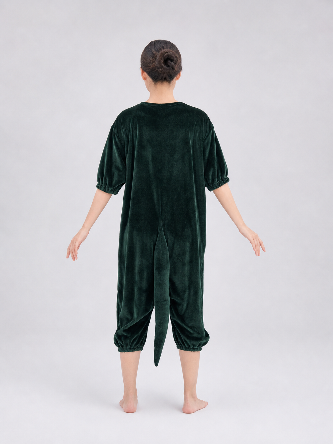 Dinosaur Carnival Costume, Jumpsuit with Tail back view