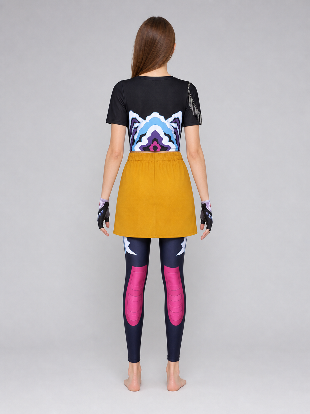 Mila Cosplay Costume: Top, Skirt, Stockings, and Accessories