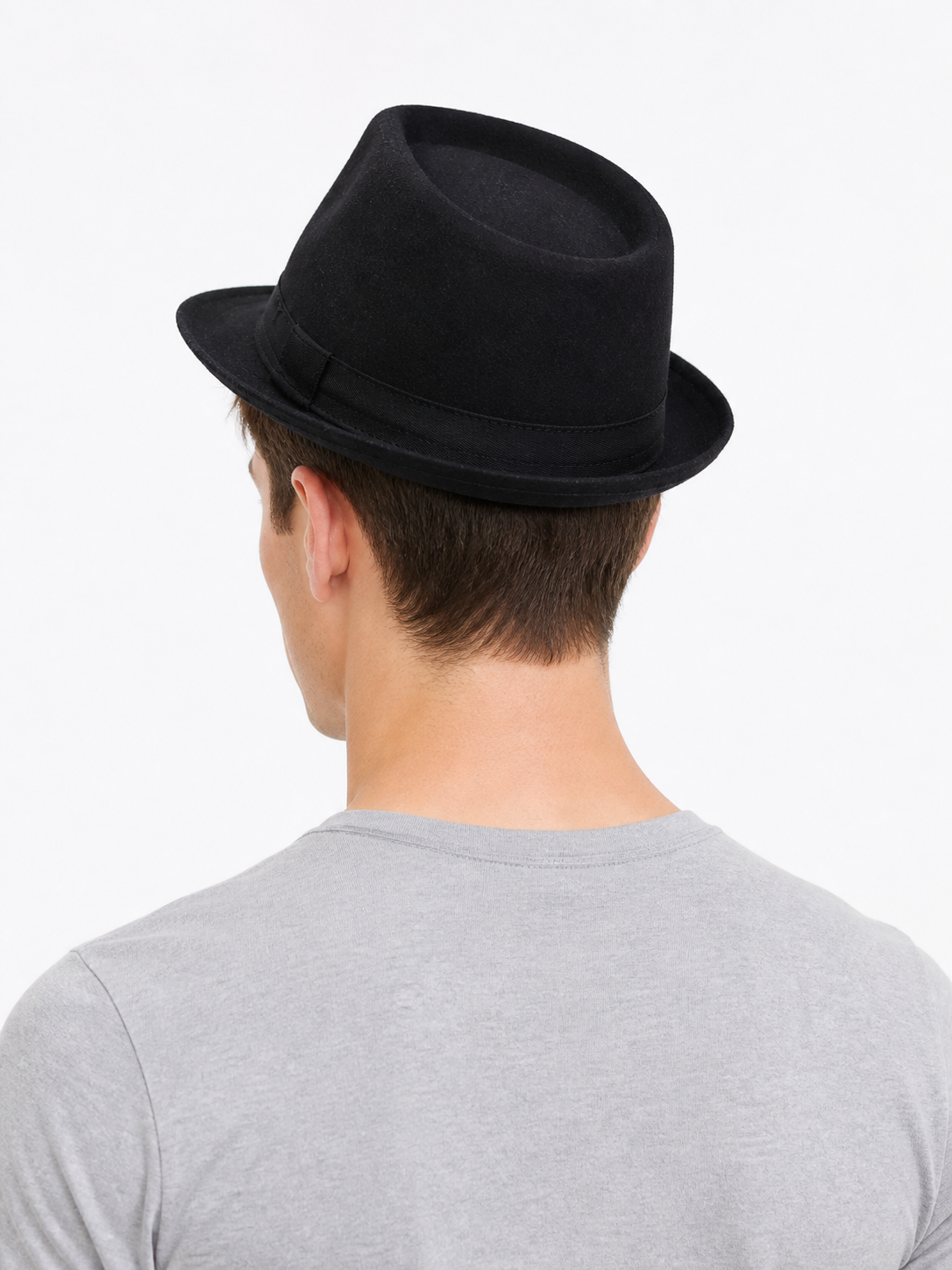 Carnival Fedora Hat with Ribbon and Wide Brim